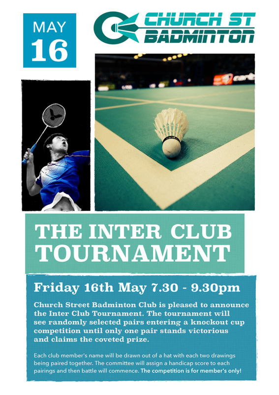 Church Street Badminton Club - Inter Club Tournament